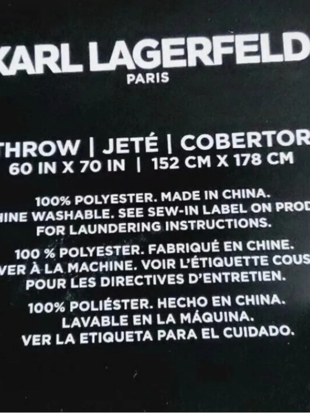 Karl Lagerfeld soft cozy